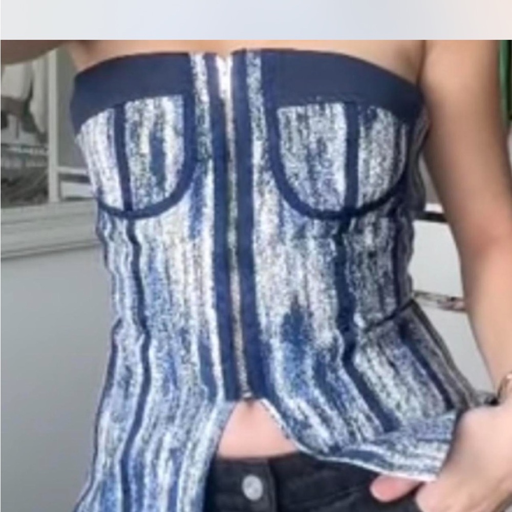 Beautiful Blue Corset Top from Micas - Picture 7 of 7